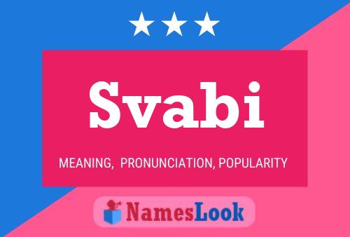 Svabi Name Poster