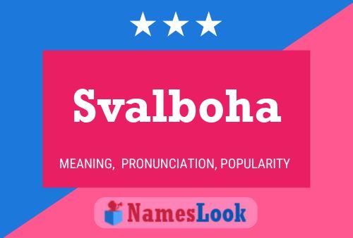 Svalboha Name Poster