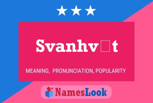 Svanhvít Name Poster