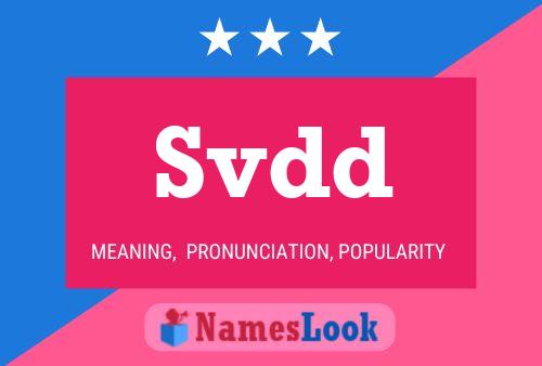 Svdd Name Poster