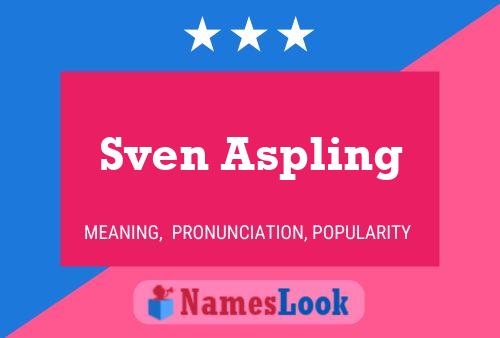 Sven Aspling Name Poster