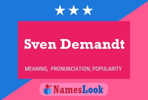 Sven Demandt Name Poster