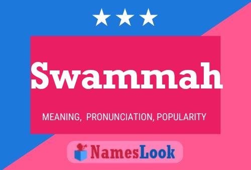 Swammah Name Poster