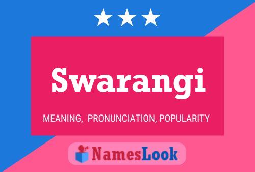 Swarangi Name Poster