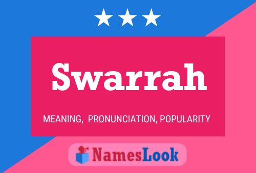 Swarrah Name Poster