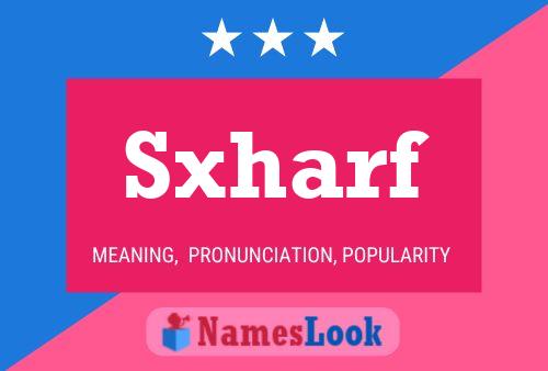 Sxharf Name Poster