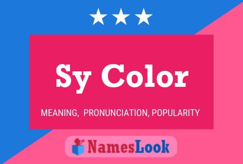 Sy Color Name Poster