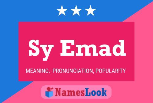 Sy Emad Name Poster