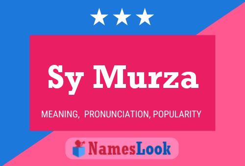 Sy Murza Name Poster