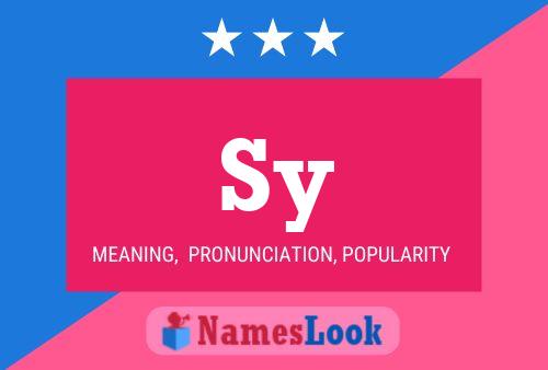 Sy Name Poster