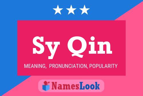 Sy Qin Name Poster