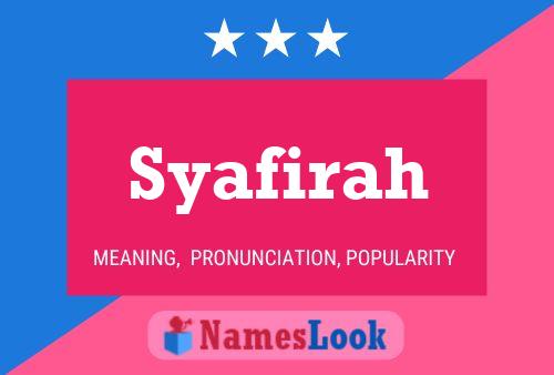 Syafirah Name Poster