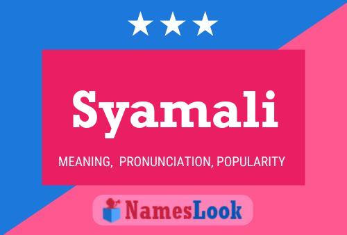 Syamali Name Poster