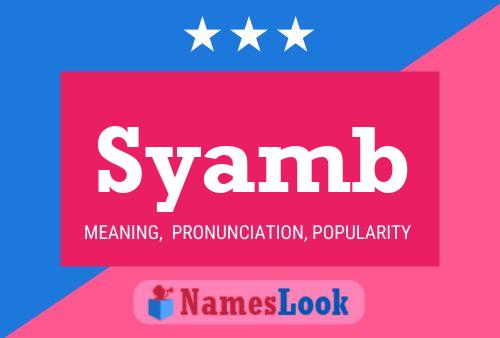 Syamb Name Poster