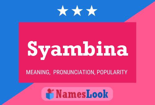 Syambina Name Poster