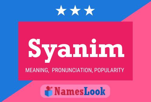 Syanim Name Poster