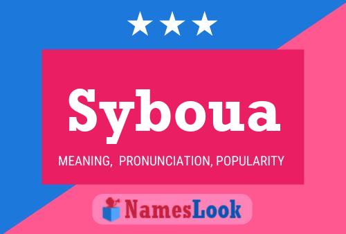 Syboua Name Poster