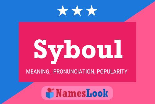 Syboul Name Poster