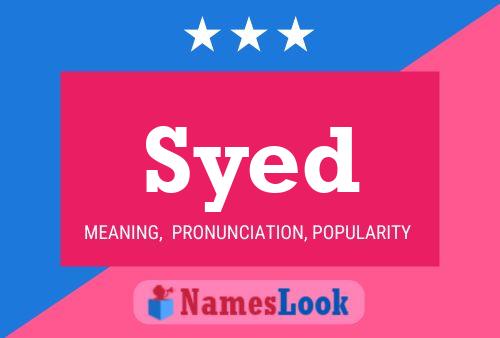 Syed Name Poster