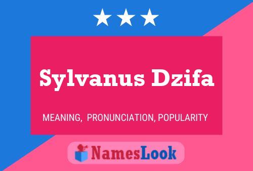 Sylvanus Dzifa Name Poster