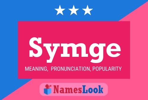 Symge Name Poster