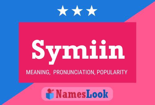 Symiin Name Poster