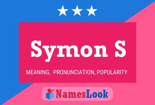 Symon S Name Poster