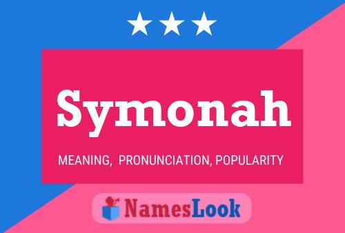 Symonah Name Poster