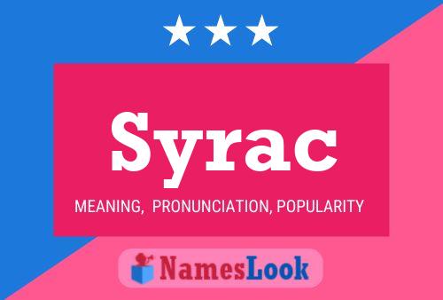 Syrac Name Poster