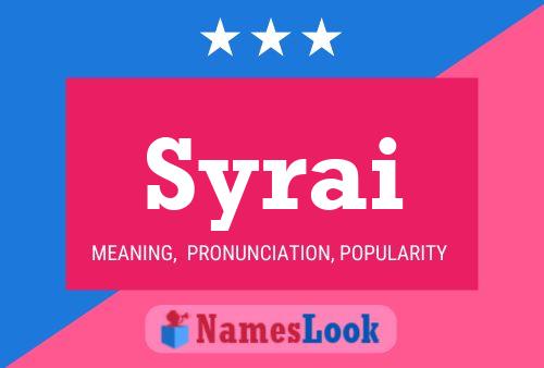 Syrai Name Poster