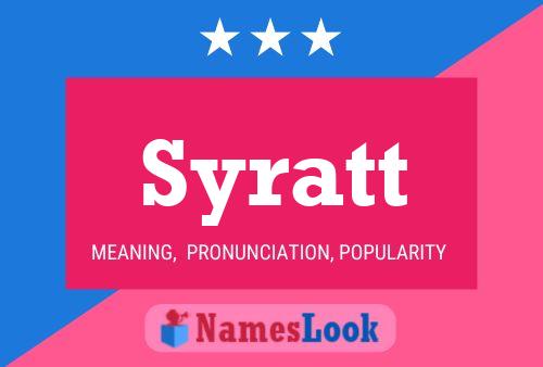 Syratt Name Poster