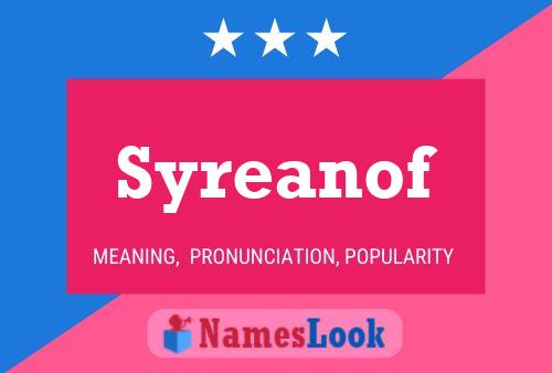 Syreanof Name Poster