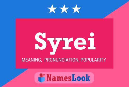 Syrei Name Poster