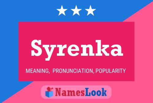 Syrenka Name Poster