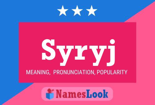 Syryj Name Poster