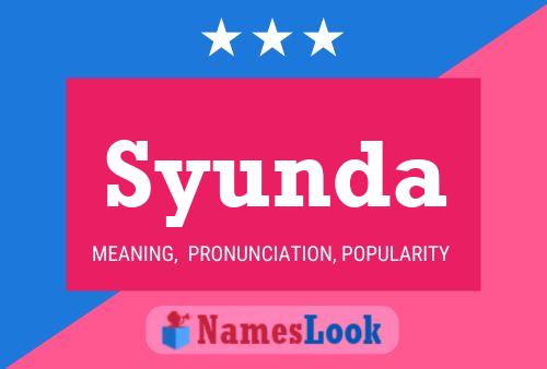 Syunda Name Poster