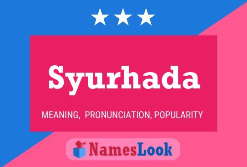 Syurhada Name Poster