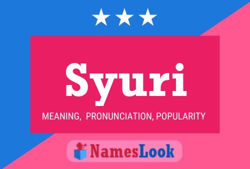 Syuri Name Poster