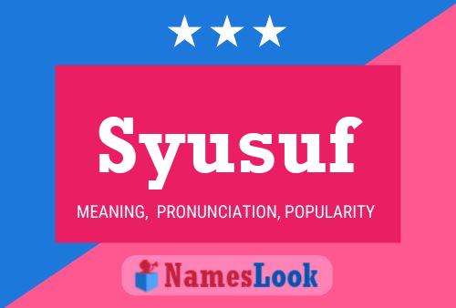 Syusuf Name Poster