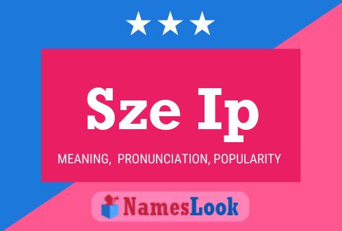 Sze Ip Name Poster