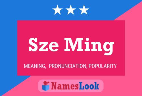 Sze Ming Name Poster