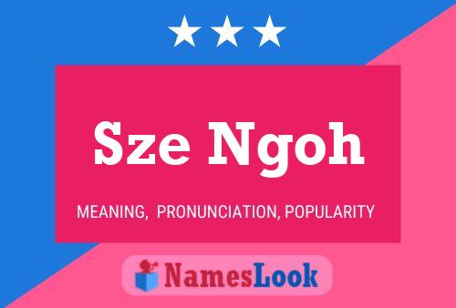 Sze Ngoh Name Poster