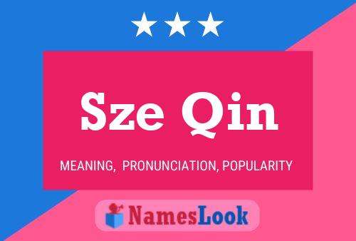 Sze Qin Name Poster