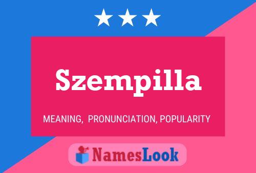 Szempilla Name Poster