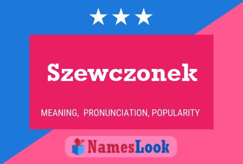 Szewczonek Name Poster