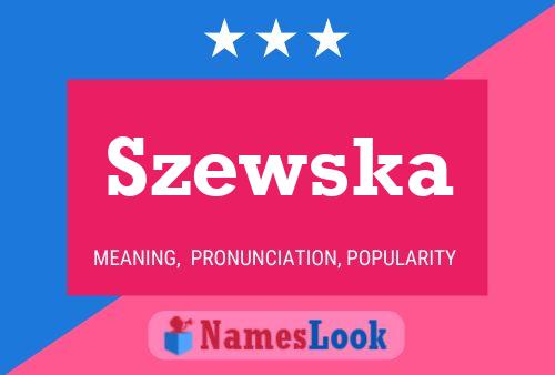 Szewska Name Poster