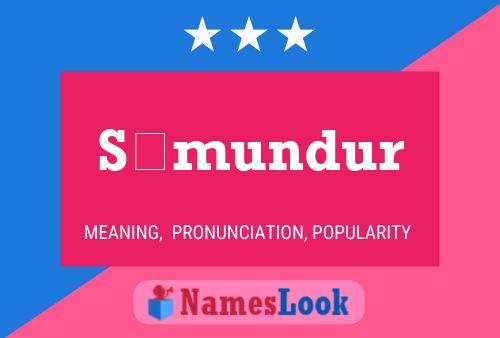 Sæmundur Name Poster