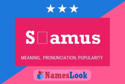 Séamus Name Poster