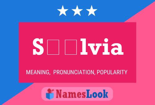 Sílvia Name Poster