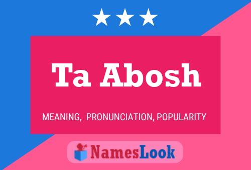 Ta Abosh Name Poster